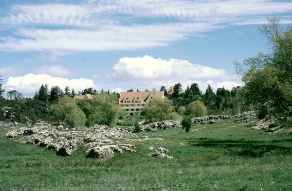 Typical mountain habitat of Hemaris aksana, Ifrane, Morocco. Photo: &copy; Tony Pittaway.