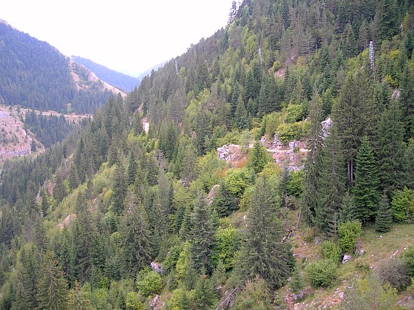 Typical habitat of Hyles vespertilio, Trigrad Gorge, Bulgaria, ix.2009. Photo: &copy; Tony Pittaway.